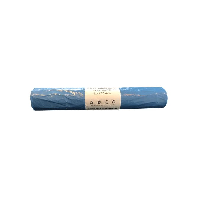 Staples Choice Afvalzak 80 x 110 cm HDPE T25 Blauw (1 rol x 20 stuks)