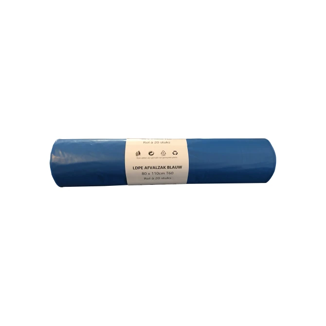 Staples Choice Afvalzak 80 x 110 cm LDPE T60 Blauw (1 rol x 20 stuks) Staples Choice Afvalzak 80 x 110 cm LDPE T60 Blauw (1 rol x 20 stuks)