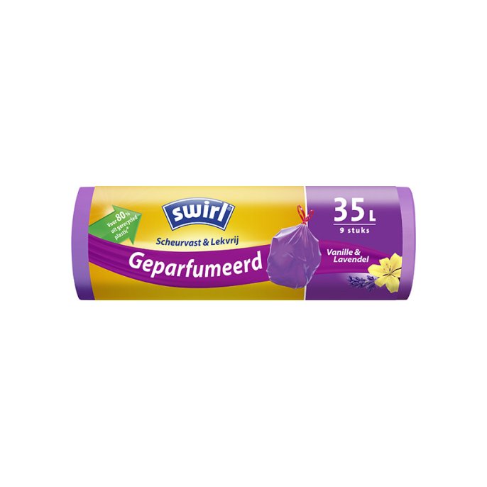 Afvalzak Swirl lavendel 35L paars /rl9 Afvalzak Swirl lavendel 35L paars /rl9