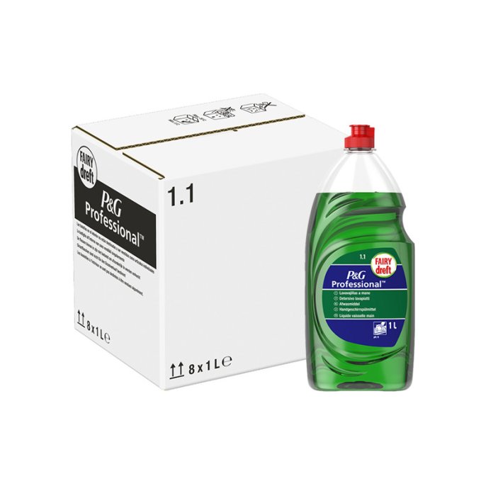 DREFT Afwasmiddel 1L groen (doos 8 stuks)