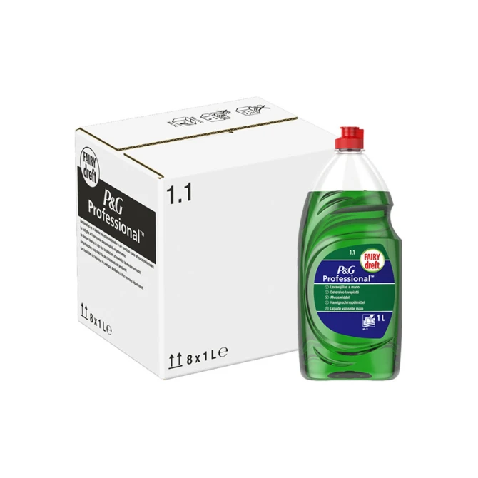 DREFT Afwasmiddel 1L groen (doos 8 stuks)