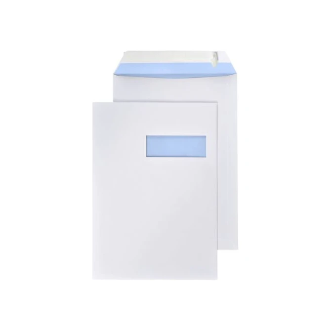 Akte envelop met venster 230 x 310 mm 100 g/m² venster rechts (doos 250 stuks) Akte envelop met venster 230 x 310 mm 100 g/m² venster rechts (doos 250 stuks)