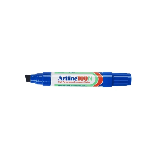 Artline 100N Permanente Marker. Beitelvormige Punt. 7.5 - 12.5 mm. Blauw Artline 100N Permanente Marker. Beitelvormige Punt. 7.5 - 12.5 mm. Blauw