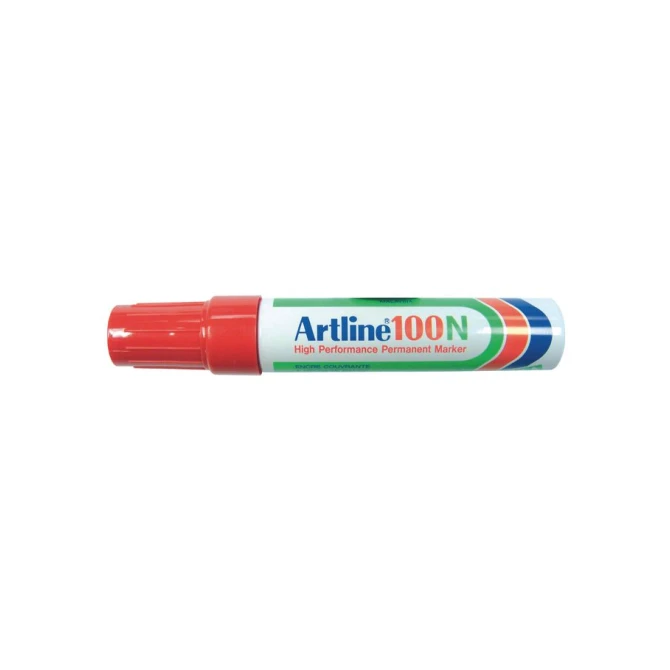 Artline 100N Permanente Marker. Beitelvormige Punt. 7.5 - 12.5 mm. Rood Artline 100N Permanente Marker. Beitelvormige Punt. 7.5 - 12.5 mm. Rood