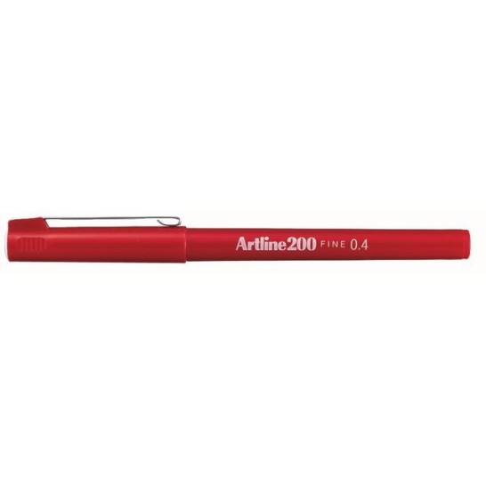 Artline 200 fineliner Rood (pak 12 stuks)