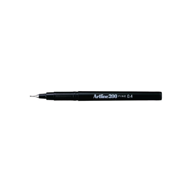 Artline 200 fineliner Zwart (pak 12 stuks) Artline 200 fineliner Zwart (pak 12 stuks)
