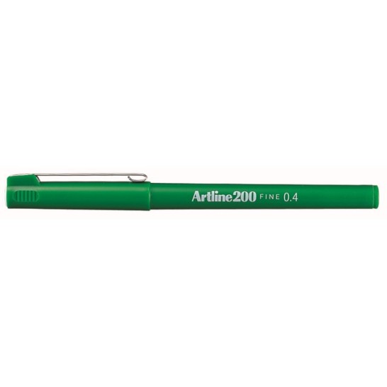Artline 200 fineliner groen (doos 12 stuks)