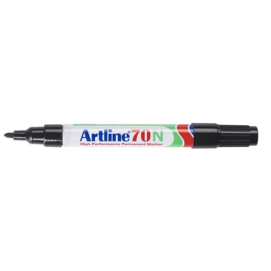 Artline 70N Permanente Marker. Ronde Punt. 1.5 mm. Zwart