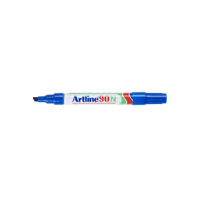Artline 90N Permanente Marker. Beitelvormige Punt. 2 - 5 mm. Blauw Artline 90N Permanente Marker. Beitelvormige Punt. 2 - 5 mm. Blauw