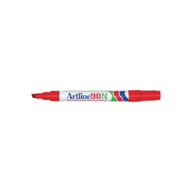 Artline 90N Permanente Marker. Beitelvormige Punt. 2 - 5 mm. Rood Artline 90N Permanente Marker. Beitelvormige Punt. 2 - 5 mm. Rood