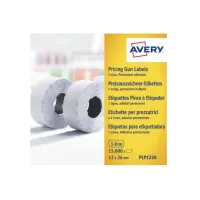 AVERY Etiket 1 Regel 26 x 12 mm Wit (pak 10 rollen) AVERY Etiket 1 Regel 26 x 12 mm Wit (pak 10 rollen)