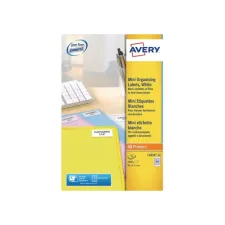 Avery Mini etiketten 46 x 11 mm wit L7656 (pak 2100 stuks)