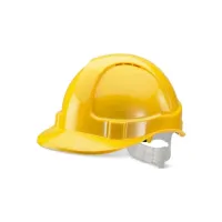 B BRAND Geventileerde Veiligheidshelm Economy geel (doos 10 stuks)