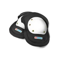 B BRAND Kniebeschermer Met Geklonken Kap wit / zwart