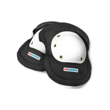 B BRAND Kniebeschermer Met Geklonken Kap wit / zwart B BRAND Kniebeschermer Met Geklonken Kap wit / zwart