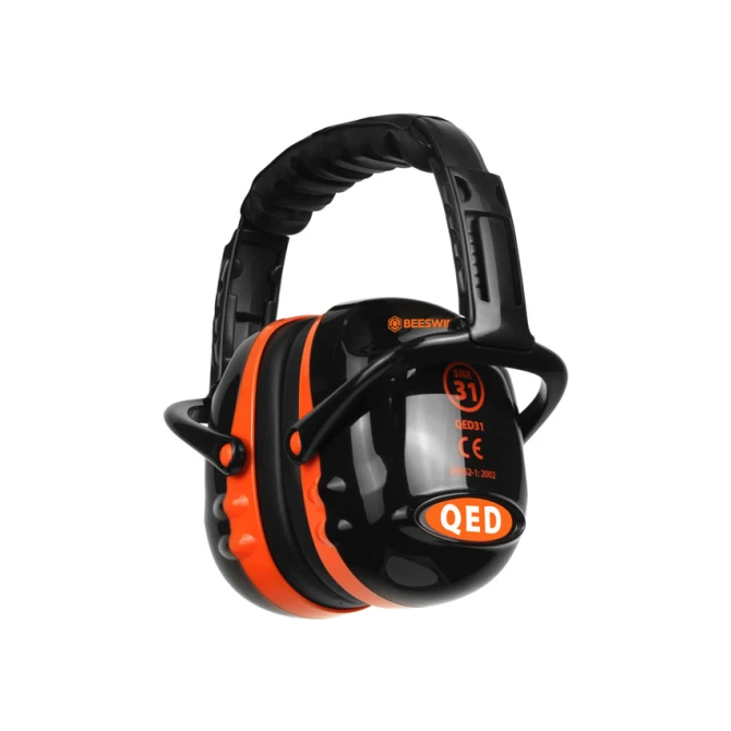 B BRAND QED31 On-Ear Gehoorbeschermer Zwart Oranje