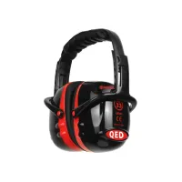 B BRAND QED33 On-Ear Gehoorbeschermer Zwart Rood B BRAND QED33 On-Ear Gehoorbeschermer Zwart Rood