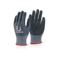 B FLEX Handschoenen Nitril-PU Mix Gecoat Zwart / grijs Large (doos 10 stuks) B FLEX Handschoenen Nitril-PU Mix Gecoat Zwart / grijs Large (doos 10 stuks)