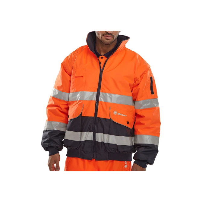 B SEEN Europa Bomberjack Reflecterend Polyester Maat 5XL Oranje