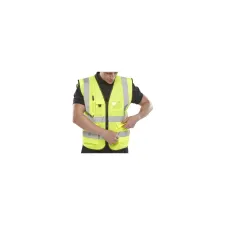 B SEEN Executive Veiligheidsvest Reflecterend Maat 4XL Geel B SEEN Executive Veiligheidsvest Reflecterend Maat 4XL Geel