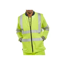 B SEEN Omkeerbare Bodywarmer Maat 4XL Marineblauw en Reflecterend Geel B SEEN Omkeerbare Bodywarmer Maat 4XL Marineblauw en Reflecterend Geel
