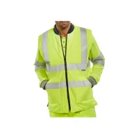 B SEEN Omkeerbare Bodywarmer Maat L Marineblauw en Reflecterend Geel B SEEN Omkeerbare Bodywarmer Maat L Marineblauw en Reflecterend Geel