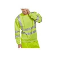 B SEEN Saturn Sweatshirt Hoge zichtbaarheid Maat XL Geel B SEEN Saturn Sweatshirt Hoge zichtbaarheid Maat XL Geel