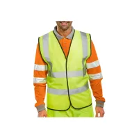 B SEEN Veiligheidsvest Reflecterend Maat 4XL Geel B SEEN Veiligheidsvest Reflecterend Maat 4XL Geel