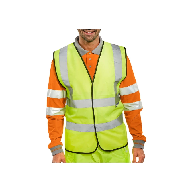 B SEEN Veiligheidsvest Reflecterend Maat 4XL Geel B SEEN Veiligheidsvest Reflecterend Maat 4XL Geel