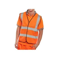 B SEEN Veiligheidsvest Reflecterend Maat 4XL Oranje B SEEN Veiligheidsvest Reflecterend Maat 4XL Oranje