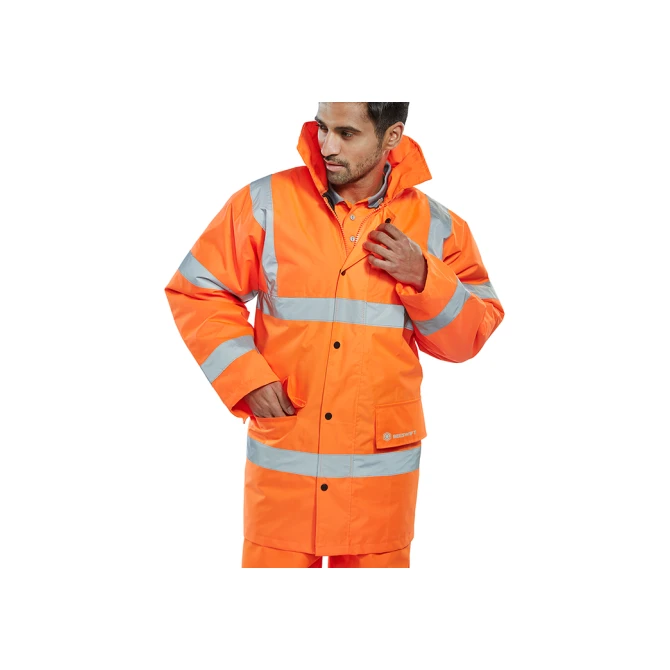 B SEEN Verkeersjas Reflecterend Maat 4XL Oranje