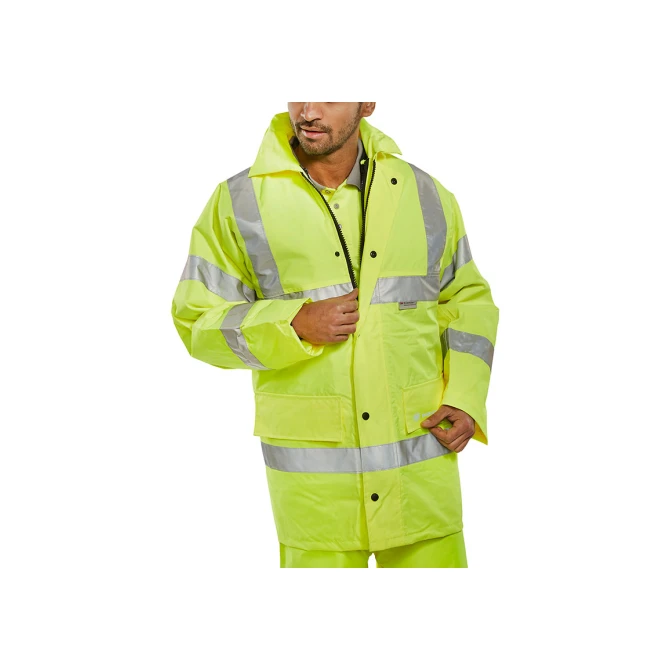 B SEEN Verkeersjas Reflecterend Maat M Geel B SEEN Verkeersjas Reflecterend Maat M Geel