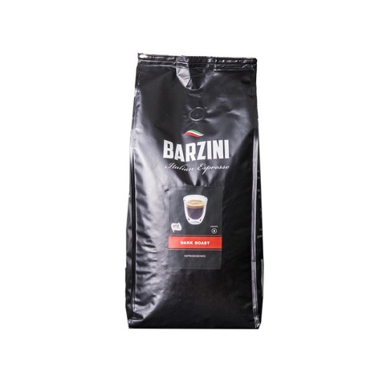BARZINI Dark Roast Espresso UTZ Koffiebonen 1 kg (doos 8 stuks)