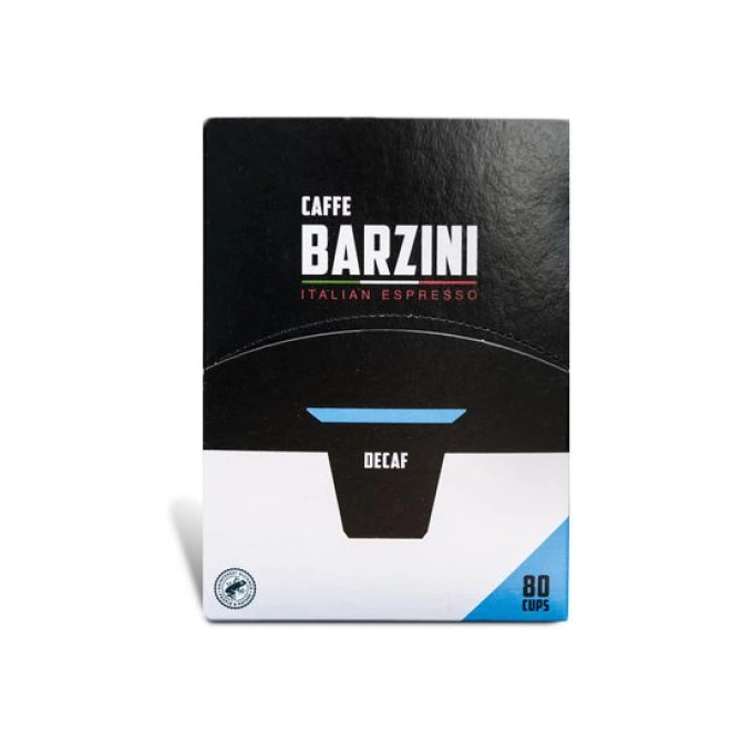 BARZINI Decaf UTZ Koffiecapsules Cafeinevrij (doos 6 x 80 stuks) BARZINI Decaf UTZ Koffiecapsules Cafeinevrij (doos 6 x 80 stuks)