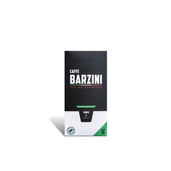 BARZINI Nespresso® Koffiecapsules LUNGO (pak 6 x 22 stuks)