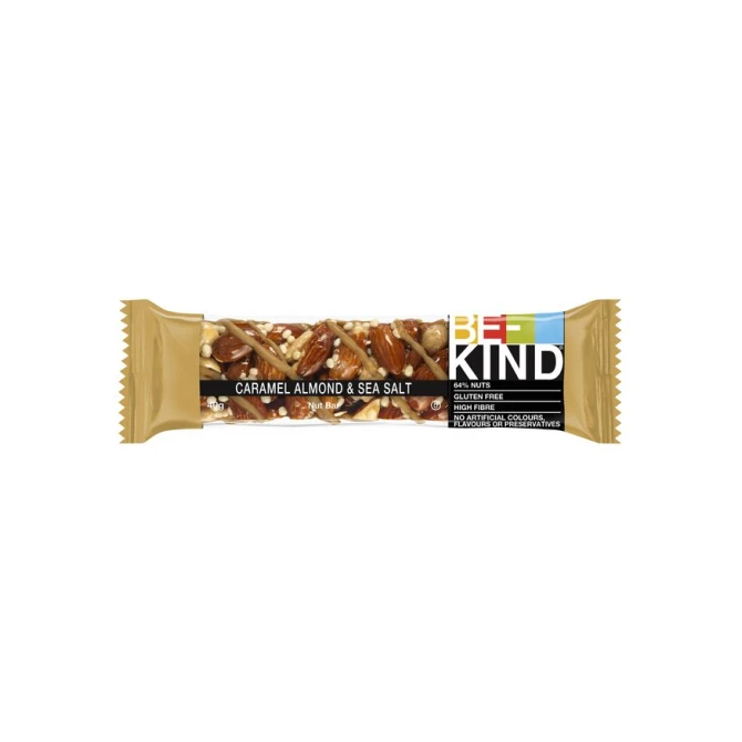 BE-KIND Caramel Almond & Sea Salt. Notenreep (pak 12 stuks)