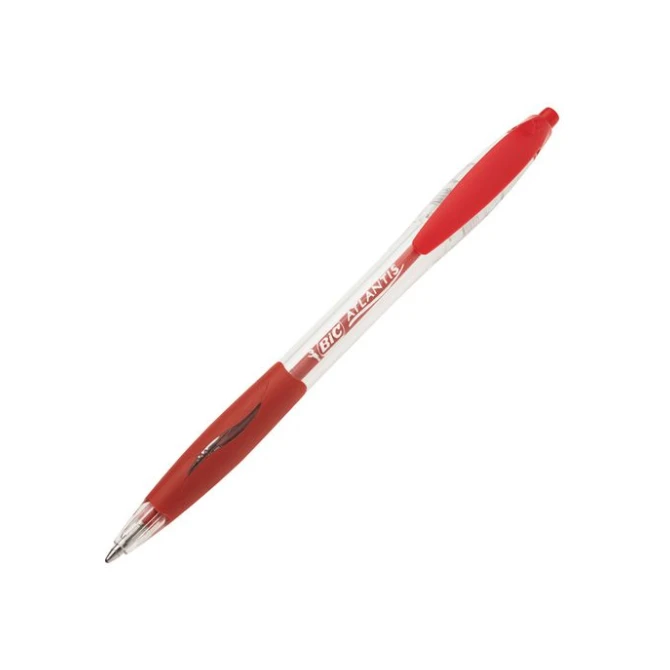 BIC® Atlantis Balpen Medium Punt 1 mm Rood (doos 12 stuks)