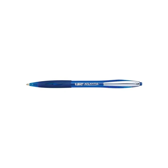 BIC® Atlantis Clic Balpen Medium Punt 1 mm Blauw (blister 1 stuk) BIC® Atlantis Clic Balpen Medium Punt 1 mm Blauw (blister 1 stuk)