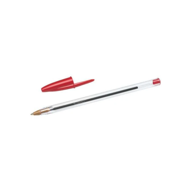 BIC® Cristal Balpen Medium Punt 1 mm Rood (pak 50 stuks) BIC® Cristal Balpen Medium Punt 1 mm Rood (pak 50 stuks)