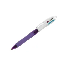 BIC® Fashion 4 Kleuren Grip Balpen Medium Punt 1 mm Limoen Roze Paars Turquoise (doos 12 stuks) BIC® Fashion 4 Kleuren Grip Balpen Medium Punt 1 mm Limoen Roze Paars Turquoise (doos 12 stuks)