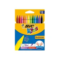 BIC® Kids Plastidecor Waskrijt Assorti (pak 12 stuks)