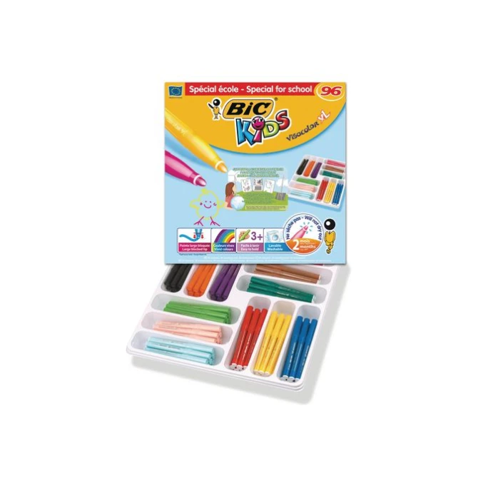 BIC® Kids Visacolor Stiften Niet-permanent 09 mm Assorti (pak 96 stuks)