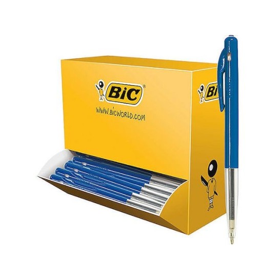 BIC® M10 Clic Balpen Medium Punt 1 mm Blauw (doos 100 stuks)