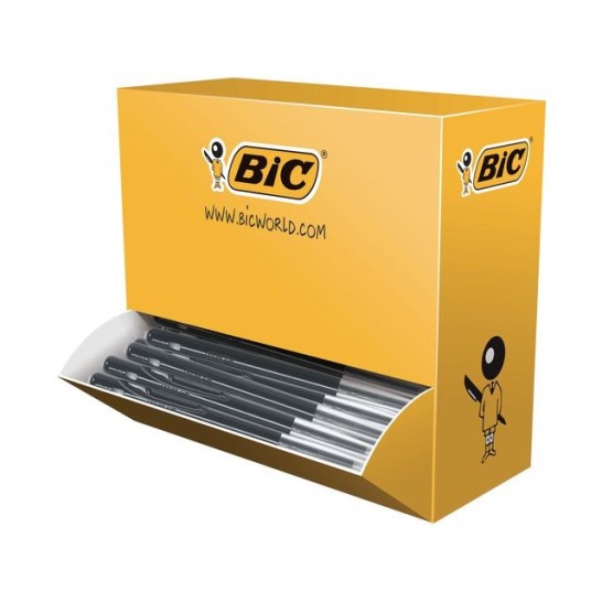 BIC® M10 Clic Balpen Medium Punt 1 mm Zwart (doos 100 stuks)