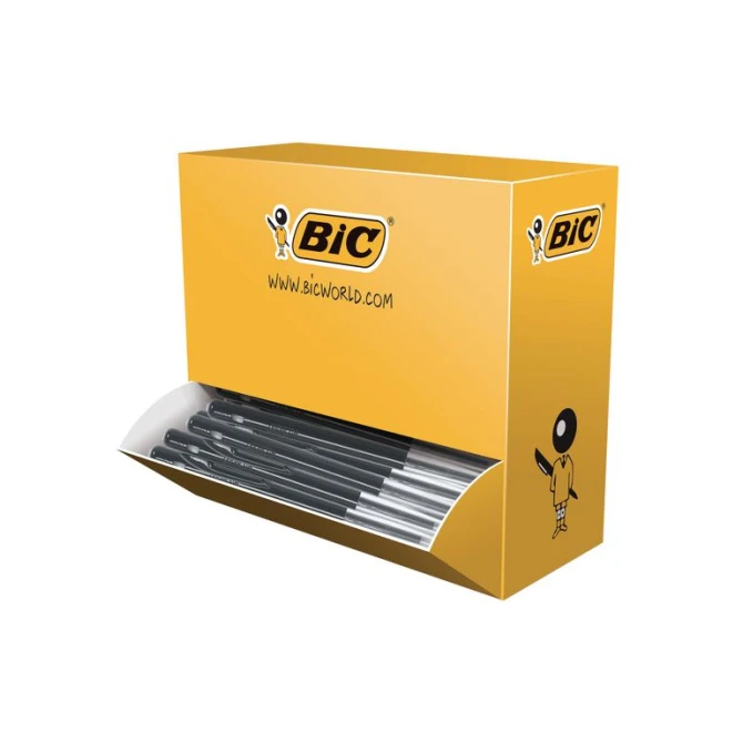 BIC® M10 Clic Balpen Medium Punt 1 mm Zwart (doos 100 stuks)