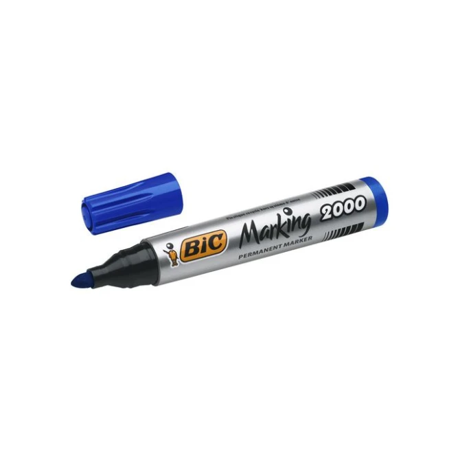 BIC® Marking 2000 Permanente Marker Ronde Punt 17 mm Blauw (pak 12 stuks)