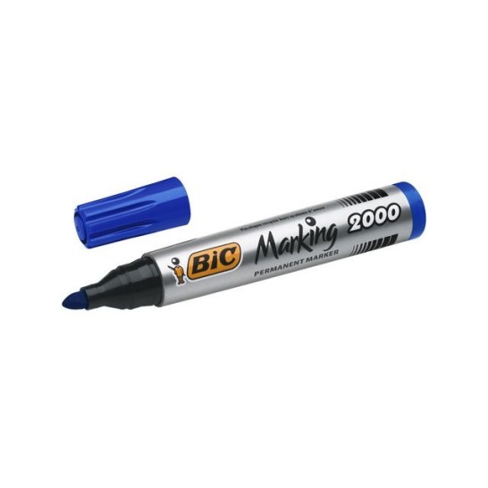 BIC® Marking 2000 Permanente Marker Ronde Punt 17 mm Blauw (pak 12 stuks)