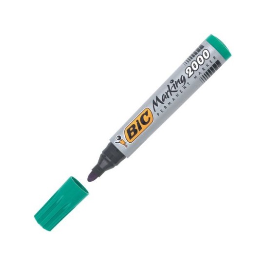 BIC® Marking 2000 Permanente Marker Ronde Punt 17 mm Groen (pak 12 stuks)