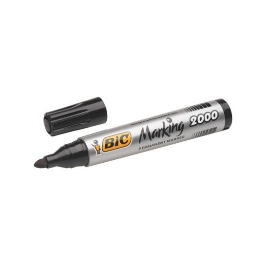 BIC® Marking 2000 Permanente Marker Ronde Punt 17 mm Zwart (pak 12 stuks)