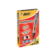 BIC® Marking 2300 Permanente Marker Beitelvormige Punt 37 - 55 mm assorti (pak 4 stuks) BIC® Marking 2300 Permanente Marker Beitelvormige Punt 37 - 55 mm assorti (pak 4 stuks)